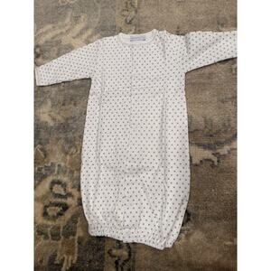 Hug Me First Pima Cotton Gender Neutral Gown Stars Sz Newborn NWT